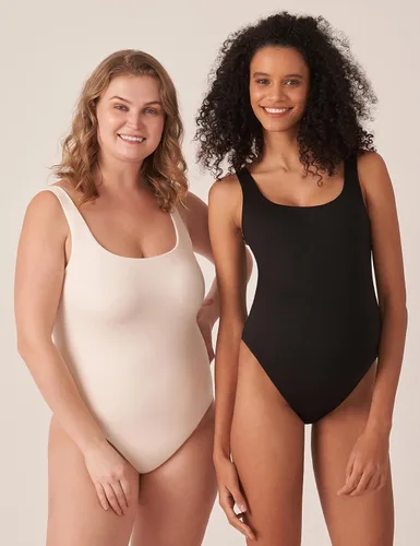 Miniatura 5 de POSHDIVAH Body de maternidad para mujer, cuello redondo, sin mangas, elástico, suave, para embarazo