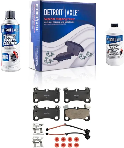 Miniatura 26 de Detroit Axle - Kit de freno delantero para Dodge Ram 1500 Durango Dakota Chrysler Aspen Dakota Driver Side Disco Freno Pinza de freno de cerámica