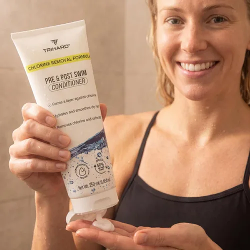 Miniatura 8 de TRIHARD Chlorine Defense - Acondicionador de natación, protege e hidrata el cabello de la piscina y el océano, cloro y agua salada, protección