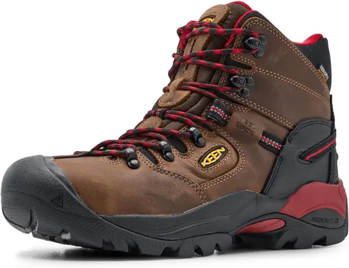 KEEN Utility Pittsburgh Energy Botas de trabajo impermeables (punta de compensación) de 6 pulgadas para hombre