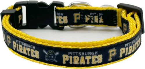 Miniatura 13 de Pets First MLB CAT Collar Atlanta Braves Satin Cat Collar de equipo de béisbol para perros y gatos. Un collar de gato brillante y colorido