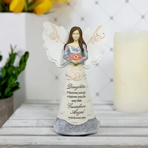 Miniatura 5 de Pavilion Gift Company Elements Daughter - Figura de ángel guardián, 6 pulgadas, color rojo