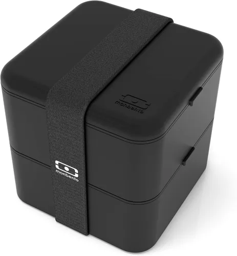 Miniatura 12 de monbento - Caja Bento grande MB Square Blossom con compartimentos - Lonchera a prueba de fugas para el trabajo y la preparación de comidas - Sin BPA