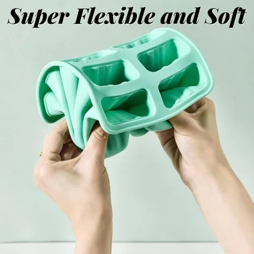 Miniatura 3 de AuraGlor Juego de 12 moldes reutilizables para paletas de silicona, moldes para hacer helados, moldes para helados, accesorios de cocina, fácil