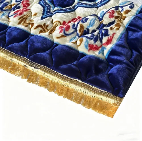 Miniatura 7 de JE JOUE Alfombra de oración musulmana, islámica, suave, grande, para oración islámica, islámica, gruesa para hombres y mujeres, Janamaz, Sajadah Azul