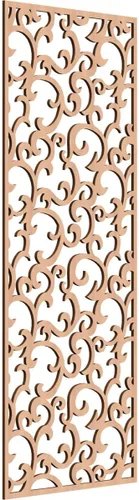Miniatura 167 de Wheatland Paneles de pared decorativos de madera con calado, 9 3/8 pulgadas de ancho x 24 3/8 pulgadas de alto x 1/4 de alto, nogal