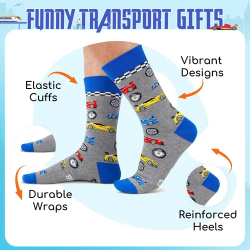 Miniatura 3 de Zmart Calcetines divertidos para hombres y mujeres, regalos para amantes del golf, caza, pesca, calcetines de Navidad