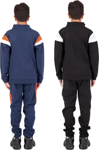 Miniatura 3 de Hind - Conjunto deportivo infantil de 4 piezas con sudadera con capucha y pantalón para correr