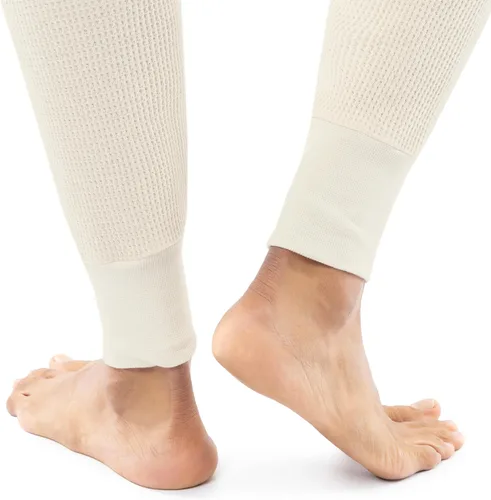 Miniatura 5 de Indera Pantalones largos de algodón pesado, ropa interior térmica para hombres en tallas altas naturales