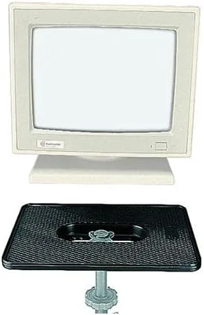 Miniatura 2 de Manfrotto Plataforma de monitor de aluminio 183 (9-3/4x13-3/4") para proyectores, altavoces, etc., rosca de 3/8" para montaje en trípode (#3290)