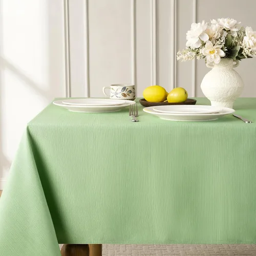 Miniatura 18 de Softalker Mantel rectangular de jacquard - Fundas de mesa de damasco geométrico, impermeables, resistentes a las manchas, lavables, de poliéster