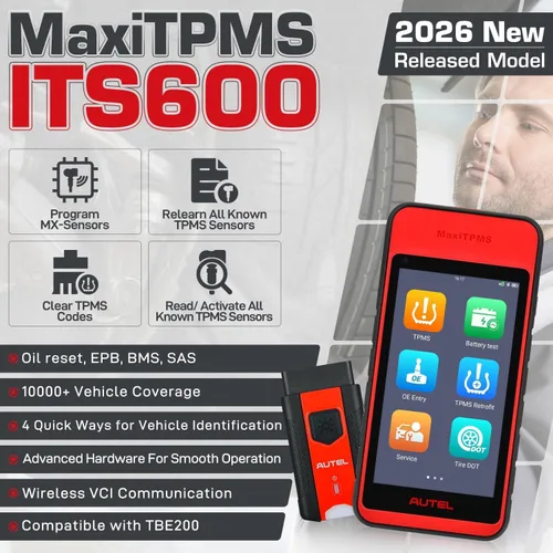 Miniatura 2 de Autel MaxiTPMS ITS600 (E) Herramienta de programación TPMS, 2026 Funciones completas de TPMS como ITS600 Pro Up de TS508WF/ MK808S-TS/ TS900