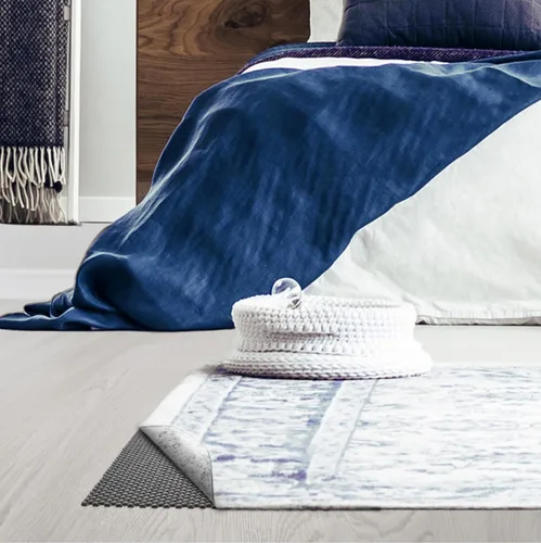 Miniatura 6 de Veken Almohadilla Antideslizante para Alfombra de 4 x 6 pies para pisos de madera dura, almohadillas antideslizantes para alfombras de área, Gris