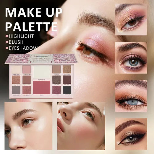 Miniatura 3 de Juego de maquillaje para adolescentes y mujeres, kit completo de maquillaje para mujeres, sombra de ojos, base, juego de regalo para adolescentes