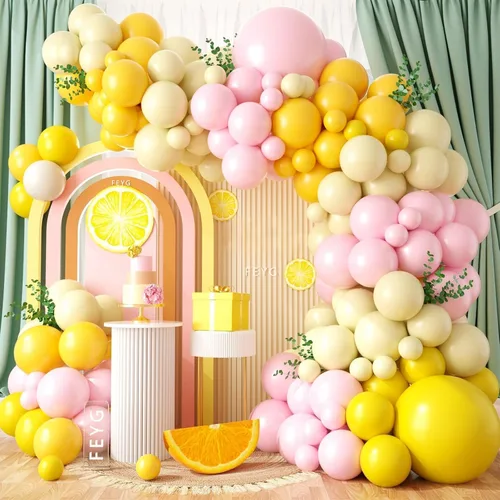 Miniatura 10 de Kit de Arco de Guirnalda de Globos de Género, Globos Rosa Polvoriento y Azul Arena Blanca, Globo Bohemio Rosa Nude para Tema Neutro Baby Shower