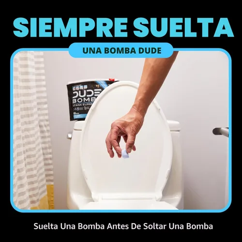 Miniatura 3 de DUDE Wipes DUDE Bombs - Eliminador de olores para inodoro, ambientador 2 en 1 y limpiador de inodoro, 1 paquete (40 cápsulas), mezcla desodorizante