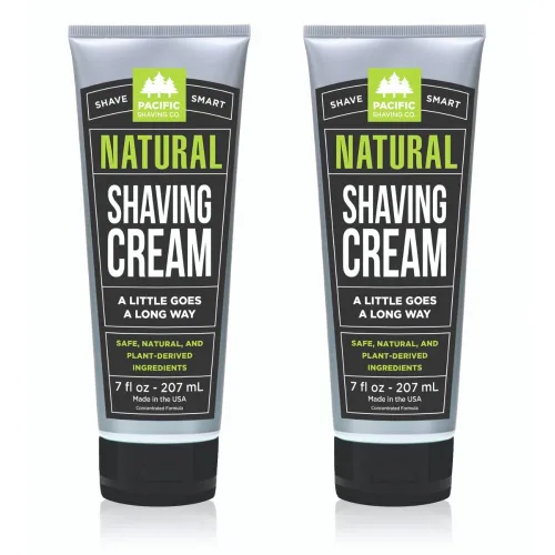 Miniatura 19 de Pacific Shaving Company Crema de afeitar natural – Manteca de karité + crema de afeitar de vitamina E para pieles sensibles – Fórmula limpia