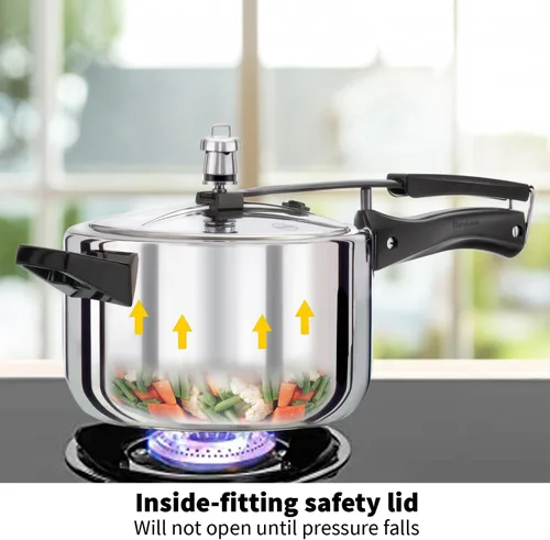 Miniatura 5 de Presto olla de presión de acero inoxidable., Plateado