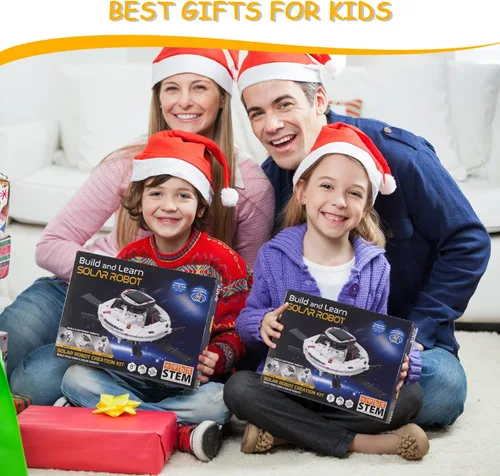 Miniatura 7 de AESGOGO Proyectos STEM para niños de 8 a 12 años, juguetes de robot solar 6 en 1, kits de ciencia de construcción espacial DIY educativos, regalos