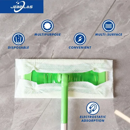 Miniatura 2 de JEBBLAS Recambios desechables para trapeador seco para trapeador de piso, paños de barrido, repuestos de múltiples superficies, 120