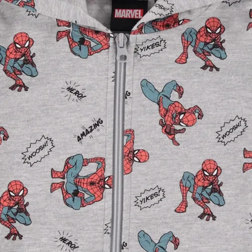 Miniatura 5 de Marvel Sudadera con capucha de Spiderman para niños pequeños - Spiderman, Ironman, Capitán América y Hulk para niños pequeños con cremallera y cómics
