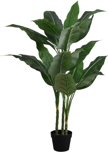 Monarch Specialties I 9512 Planta artificial, 42 pulgadas de alto, árbol de hoja perenne, interior, falso, falso, suelo, vegetación, maceta,