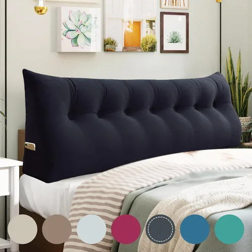 Miniatura 17 de Almohada de Cuña Engrosada de 10 libras para Cabecero Posicionador Corporal Almohada de Cuña para Cama Soporte de Respaldo Almohada Triangular