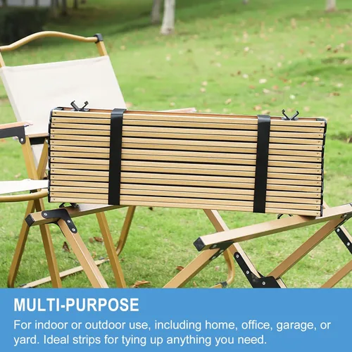 Miniatura 6 de Rollo de gancho y bucle de 1/2 pulgadas x 100 pies Tiras de doble cara, correas autoadhesivas Sujetadores reutilizables multiusos para el hogar