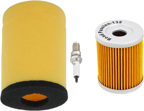 Road Passion 13781-19B00 Filtro de aire y filtro de aceite y bujía de repuesto para Suzuki Guadrunner 250 LT-4WD LT-F250 1987-2001/King Quad