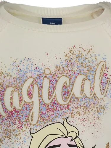 Miniatura 6 de Disney Frozen Elsa - Conjunto de camiseta y leggings de forro polar de piel para niñas y niños grandes