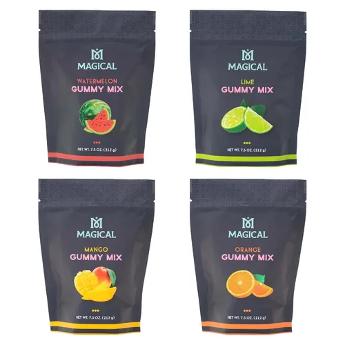 Miniatura 9 de Magical Butter Mezcla normal de gomitas de naranja – Polvo de gelatina fácil para gomitas caseras – Mezcla de dulces afrutados para golosinas