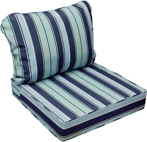 Miniatura 10 de AAAAAcessories Cojines de asiento para exteriores, resistentes a la decoloración, cojines de repuesto impermeables para muebles de patio, 21 x 21 x