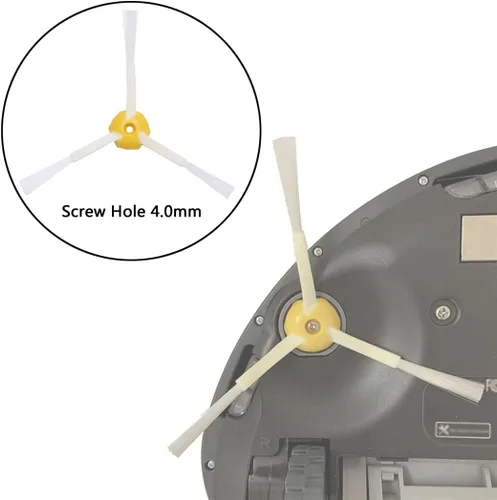 Miniatura 3 de Paquete de 2 cepillos laterales de 3 brazos compatibles con i-Robot Roomba 600 Series 694 692 690 680 660 665 651 650 614 y 500 Series 595 585 564