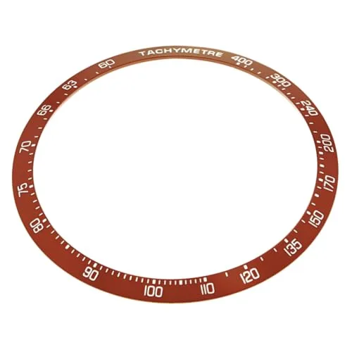 Miniatura 2 de Inserto de bisel compatible con Tag Heuer Carrera Calibre 1887 16 Cv-2011 Cv-2014.Ft6014 Rojo