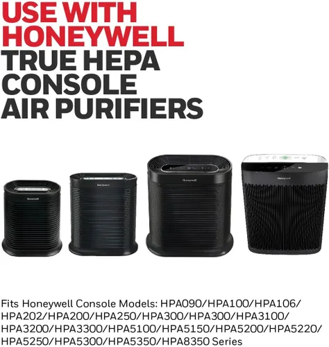 Miniatura 3 de Filtro purificador de aire HEPA Honeywell R, paquete de 3 para series HPA 100/200/300, 3000 y 5000 - Filtro de aire de repuesto para alérgenos