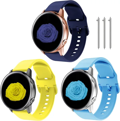 Miniatura 11 de Correa de reloj de 0.78 pulgadas compatible con Samsung Galaxy Watch 4 de 1.575 pulgadas/1.732 pulgadas, correa de reloj Galaxy Active 2 de 1.575