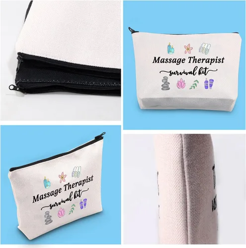 Miniatura 6 de GJTIM Terapia de masaje Regalo de graduación Masaje Terapeuta Kit de supervivencia Bolsa de maquillaje Bolsa de maquillaje, Kit de supervivencia