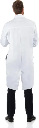 Miniatura 7 de Medvat bata de laboratorio de 41" de largo, calidad premium, cómoda y transpirable, unisex.