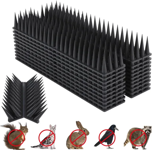 Púas para Pájaros, Paquete de 9 Unidades Disuasorias para Pájaros para Exteriores, Púas de Paloma para Mantener Alejados a los Mapaches, Ardillas,