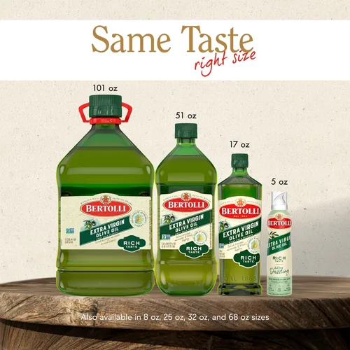 Miniatura 8 de Bertolli Extra Virgen Aderezo y Rocío Sabor Intenso, Perfecto para aderezos de ensalada, marinadas y para mojar pan, Naturalmente Libre de Gluten