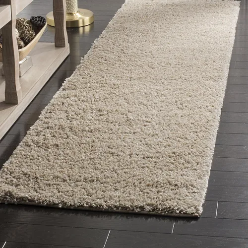 Miniatura 39 de SAFAVIEH Arizona Shag Collection ASG820A - Alfombra de pasillo, 2 pies 3 pulgadas x 6 pies, color crema, diseño sólido, no desprende pelusa y fácil