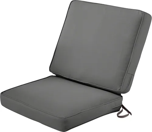 Miniatura 21 de Classic Accessories Montlake FadeSafe - Cojín para sillas de patio resistente al agua, 44 x 20 x 3 pulgadas, color beige antiguo, juego de cojines