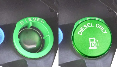 Miniatura 2 de DIESEL Solo para tapa de combustible diesel Dodge Ram 2019-2025. Y tapa DEF. La tapa del depósito de combustible de aluminio es magnética
