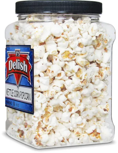 Miniatura 4 de Palomitas de Maíz Gourmet Kettle Corn de It's Delish, 6 Oz Envase Jumbo Palomitas de Maíz Dulces y Saladas Palomitas de Maíz Saludables