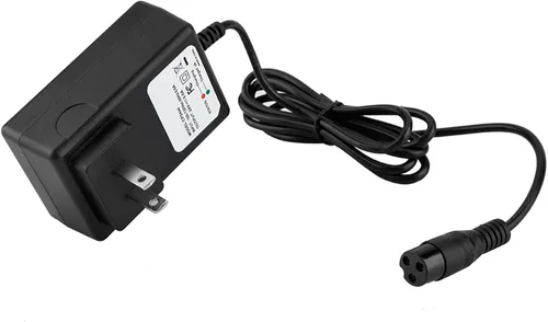 Miniatura 7 de Keenso Cargador de batería de scooter eléctrico de 24 V 0.6 A con enchufe recto de 2 pines, operación Plug and Play, pantalla de luz indicadora