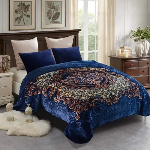 Miniatura 11 de JML Manta de forro polar suave tamaño King, manta coreana pesada, 85 x 95 pulgadas, 9 libras, una sola capa, esponjosa, gruesa, cálida