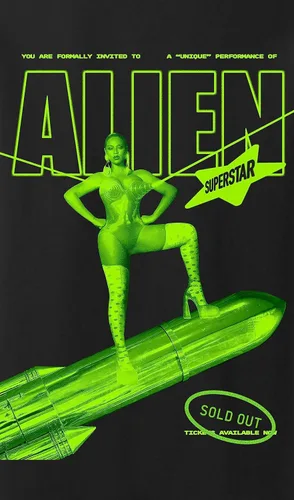 Miniatura 4 de Beyoncé Camiseta oficial de Renaissance World Tour Merch Alien Superstar