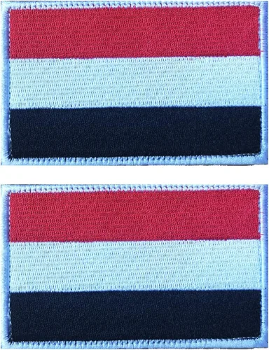 Miniatura 51 de 2 parches de bandera de Japón de AliPlus bordados tácticos militares moral parche apliques gancho y bucle