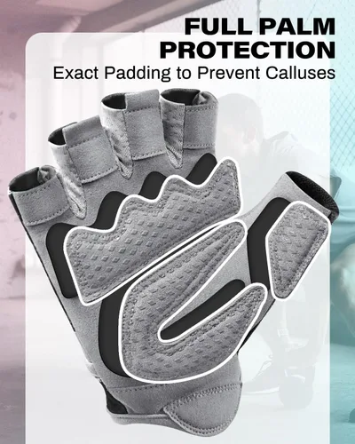 Miniatura 6 de VINSGUIR Guantes de entrenamiento para mujeres y hombres, guantes de levantamiento de pesas transpirables para ejercicio de gimnasio, fitness