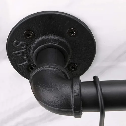 Miniatura 6 de Sumnacon Estante industrial de 16 pulgadas para ollas con 8 ganchos, riel de metal montado en la pared, utensilios de cocina, olla, tapa